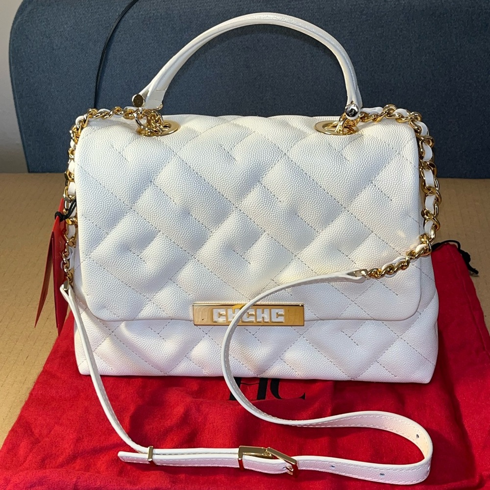 Authentic Carolina Herrera Bimba Satchel 9 Handbag